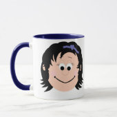 Smile Mokken Black Hair Girl (Links)