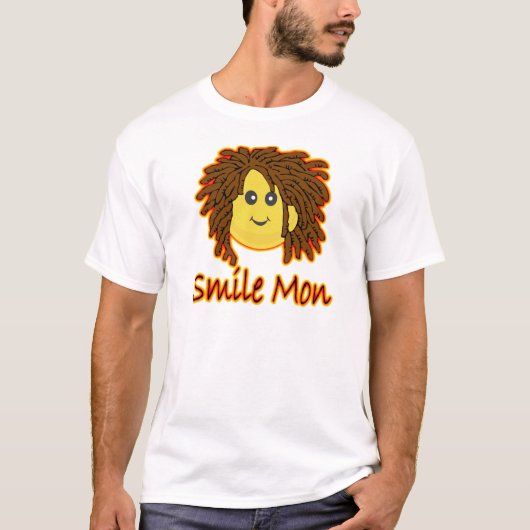Smile Mon Fire Rasta Face T-shirt (Voorkant)