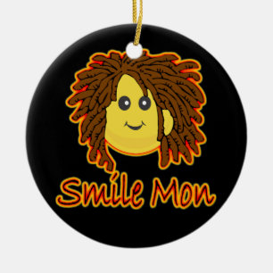 Smile Mon Fire Rasta Ornament