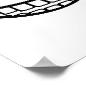 Smile mond poster (Hoek)