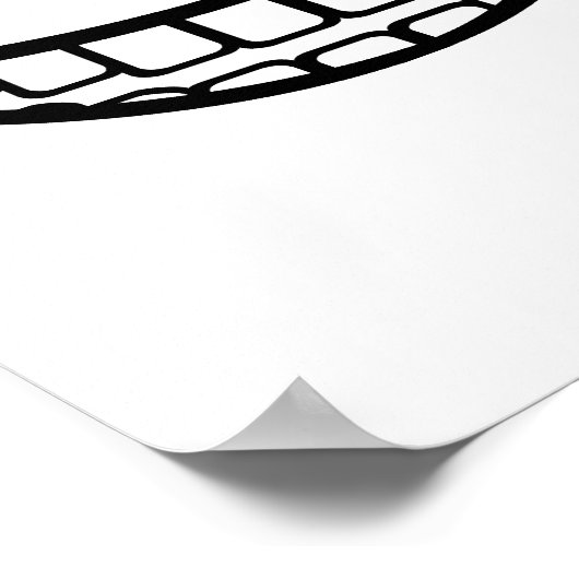 Smile mond poster (Hoek)