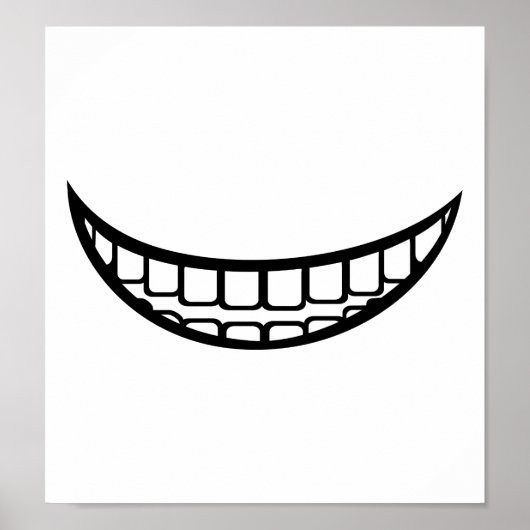Smile mond poster (Voorkant)