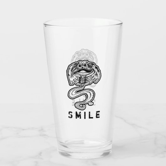 Smile Monster Glas (Achterkant)