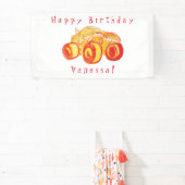 Smile Monster Truck Rally Verjaardagsfeest Spandoek (Insitu)