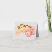 Smile Monster Truck Rally Verjaardagsfeestje Bedankkaart (Voorkant)