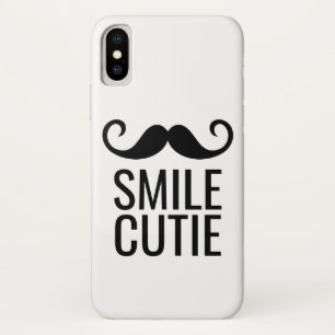 SMILE & Mustache COLORIZE Background iPhone X Hoes