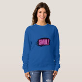 Smile Neon Grafische Dames Sweatshirt (Voorkant volledig)