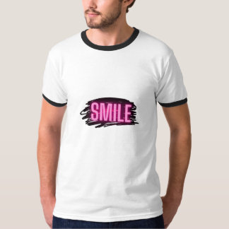 Smile Neon Text Heren Ring T-Shirt