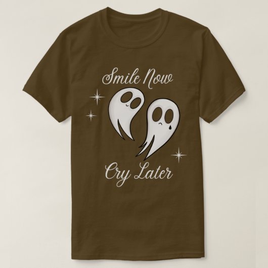 Smile Now Cry Later Ghosts T-shirt (Design voorkant)