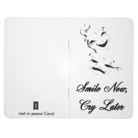Smile Now Cry Later maskers Journal (Buitenkant)
