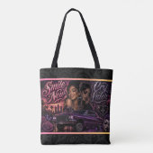 Smile nu, huil later boodschappentas tote bag (Achterkant)