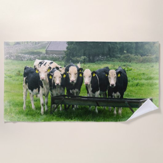 Smile please! Cute cows Strandlaken (Voorkant)