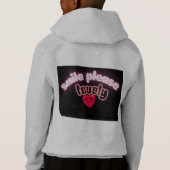 Smile Please Kids Pullover Hoodie (Achterkant)