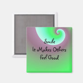 Smile Positive Message Magneet (Voorkant / Achterkant)