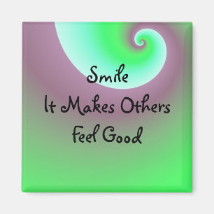 Smile Positive Message Magneet