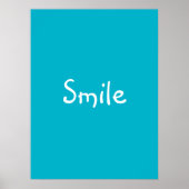 "Smile"-Poster Poster (Voorkant)