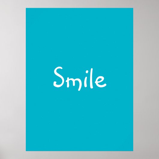 "Smile"-Poster Poster (Voorkant)