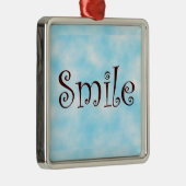 Smile-premium vierkant ornament (Rechts)