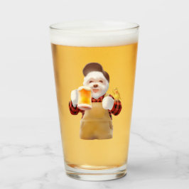 Smile Pup: Proost! Gelukkige Bichon Frise Bier Kun Glas
