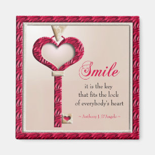 Smile Quote Motivatie Magnet