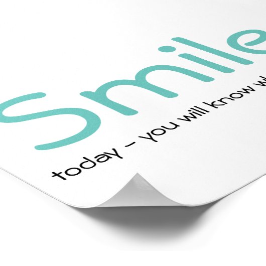Smile quote poster (Hoek)