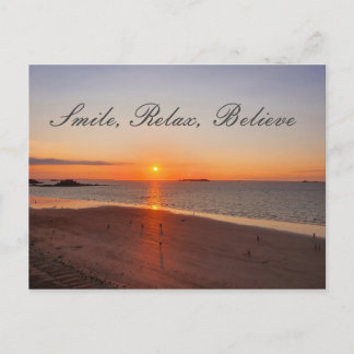 Smile, Relax, geloof Briefkaart