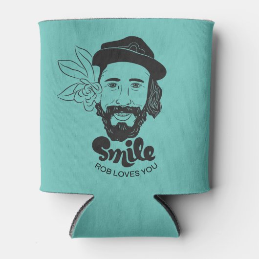 Smile Rob houdt van je Blikjeskoeler (Voorkant)