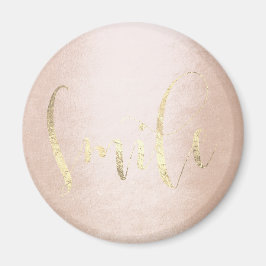 Smile Roos Gold Foxier Pink Blush Enmoediger Magneet