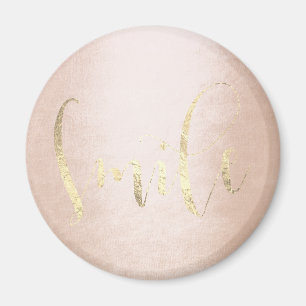 Smile Roos Gold Foxier Pink Blush Enmoediger Magneet