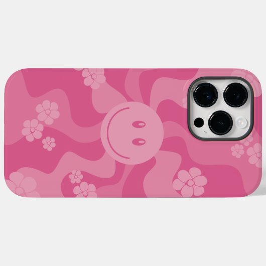 Smile - Roze Case-Mate iPhone Case (Achterkant (horizontaal))