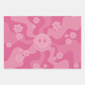 Smile - Roze Inpakpapier Vel (Voorkant)