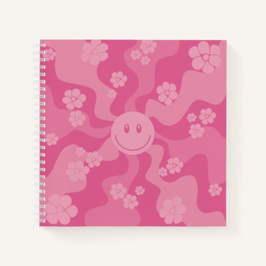 Smile - Roze Notitieboek (Voorkant)