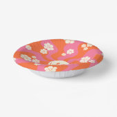 Smile - Roze, Oranje en crème Papieren Kommen (Gebogen)