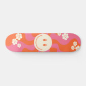 Smile - Roze, Oranje en crème Persoonlijk Skateboard (Horizontaal)