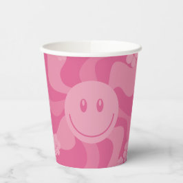 Smile - Roze Papieren Bekers
