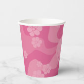 Smile - Roze Papieren Bekers (Voorkant)