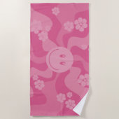 Smile - Roze Strandlaken (Voorkant)