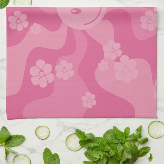 Smile - Roze Theedoek (Gevouwen)