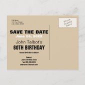 Smile Save the Date 60th Birthday Briefkaart (Achterkant)