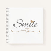 Smile Script Moederdag & Verjaardagscadeau voor ha Notitieboek (Voorkant)
