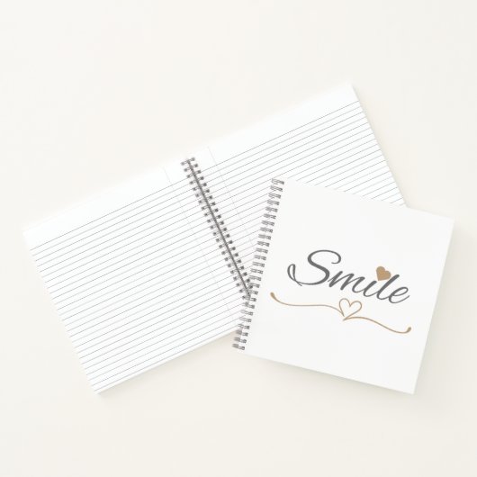 Smile Script Moederdag & Verjaardagscadeau voor ha Notitieboek (Binnen)