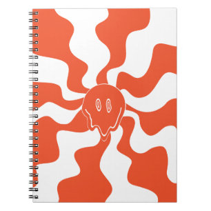 Smile Smelt in Oranje & Wit Notitieboek