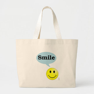 Smile-Smiley Face Grote Tote Bag