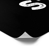 Smile Smore Funny Sweet Food Pun Dark BG Poster (Hoek)