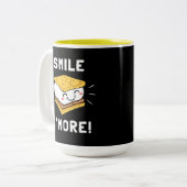 Smile S'more Tweekleurige Koffiemok (Voorkant links)
