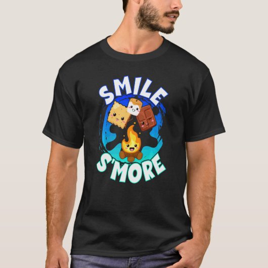 Smile S'more Wortspiel Weekend Clamping Boys T-shirt (Voorkant)