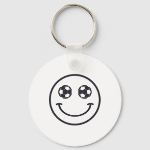 Smile Soccer Byll Cool Futbol Uitrusting Voor Meis Sleutelhanger