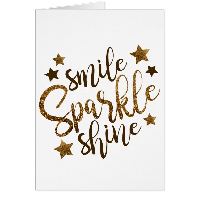 Smile, Sparkle, shine (Voorkant)