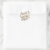 Smile Sparkle Shine Gold Stickers (Tas)