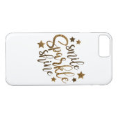Smile Sparkle Shine Inspirerend Quote Case-Mate iPhone Case (Achterkant (Horizontaal))